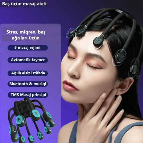 Baş üçün masaj aləti 8-li