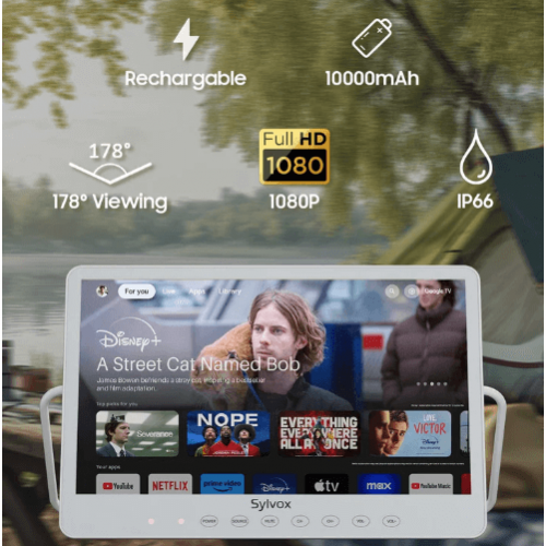 Sylvox 15.6inc Daşınabilən Sukeçirməz Smart TV Sylvox 15.6inc Daşınabilən Sukeçirməz Smart TV