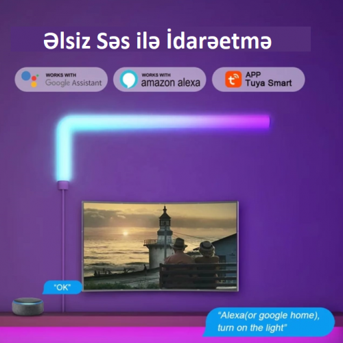 Led RGBIC səsə duyarlı Zolaq Led RGBIC səsə duyarlı Zolaq
