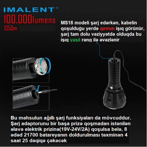 Imalent MS18 100000 lümen Imalent MS18 100000 lümen