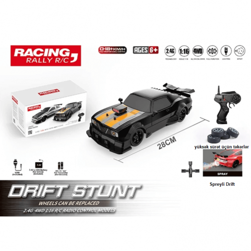 Yüksək sürətli RC drift avtomobili Yüksək sürətli RC drift avtomobili