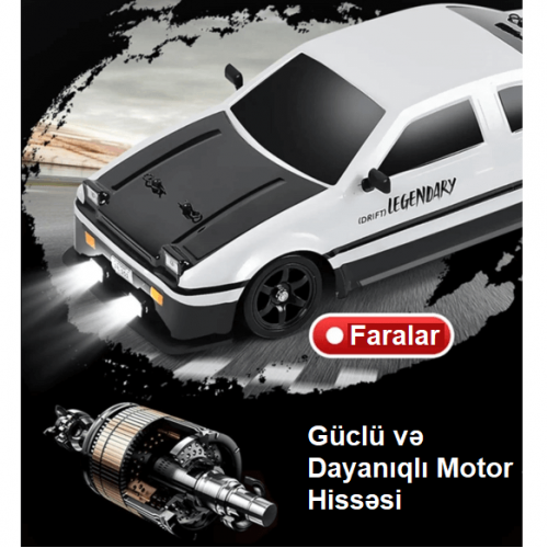 Yüksək sürətli RC drift avtomobili Yüksək sürətli RC drift avtomobili