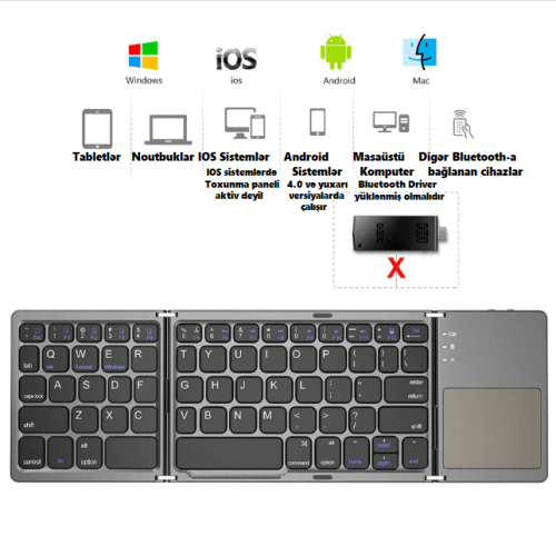 Mini Klaviatura (bluetooth)